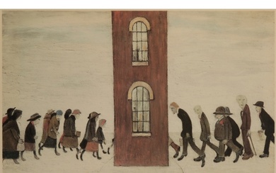 *LAURENCE STEPHEN LOWRY (1887-1976) 'Meeting Point' signed i...