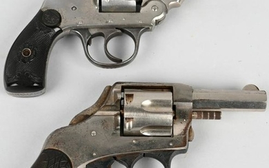 LOT OF (2) EARLY DOUBLE ACTION POCKET REVOLVERS