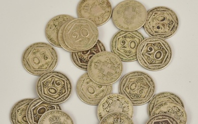LOTTO DI LIRE ITALIANE REGNO D'ITALIA composto da monete da 20 cent anni di...