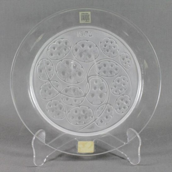 Lalique Anniversary Plate