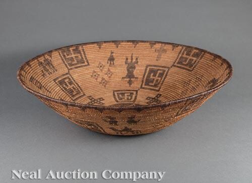 Large Apache Basketry Bowl