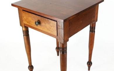 Late Federal Fruitwood Work Table
