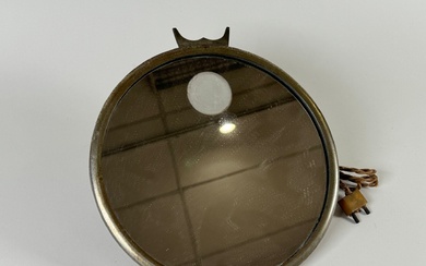 Le mirophar BROT. Miroir éclairant circulaire en métal. D. 24 cm.