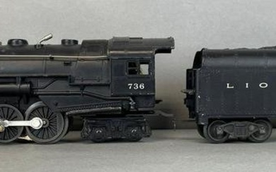 Lionel O Scale No. 736 Berkshire Steam Locomotive and Tender