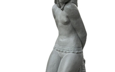 Lladr&ograve;, Statua in terracotta raffigurante &ldquo;Esclava&rdquo;....