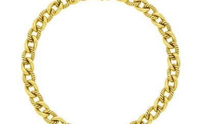 Long Gold Link Necklace/Bracelet Combination