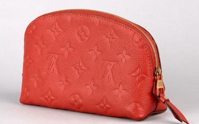 Original Louis Vuitton Monogram Empriente Scarlet Yale Leather Beauty Bag