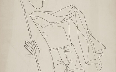 MAQBOOL FIDA HUSAIN (1913-2011) Untitled (Gandhi)