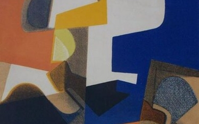 MAURICE ESTEVE Litho French Abstract The Prince, 1954
