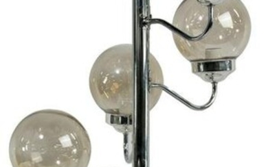 MCM Chrome 5-Globe Table Lamp