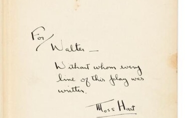 MOSS HART (1904-1961) Two books, each Signed and