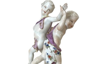 Meissen Royal Porcelain Dancing Cherubs Figure