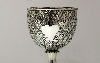 Mid 19th Century Antique Victorian Sterling Silver Wine