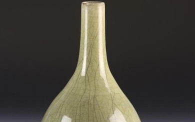 Ming Period, celadon glazed vase