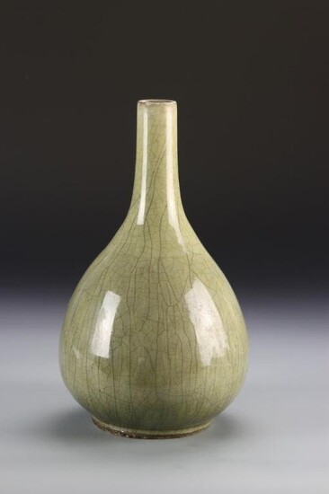 Ming Period, celadon glazed vase