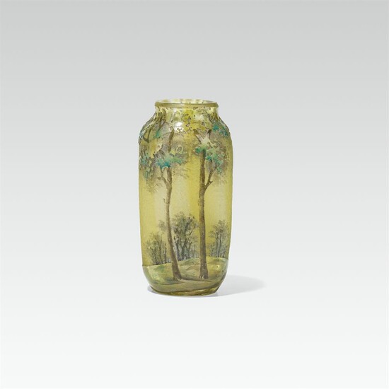 Miniature vase with landscape