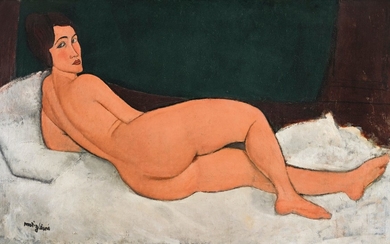 NU COUCHÉ (SUR LE CÔTÉ GAUCHE), Amedeo Modigliani
