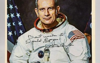 Nasa Astronaut Donald Slayton Signed Photograph