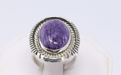 Native American Navajo Handmade Purple Center Ring By
