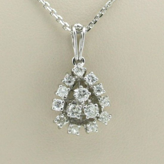 Necklace with diamond pendant