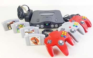 Nintendo 64 Gaming Console incl. Four Games & Three Controllers in Good Working Order