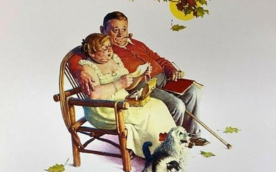 Norman Rockwell - Fondly Do We Remember Pencil Numbered Four Ages of Love Suite