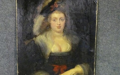 ANTIQUE PORTRAIT OF A 18TH CENTURY WOMAN