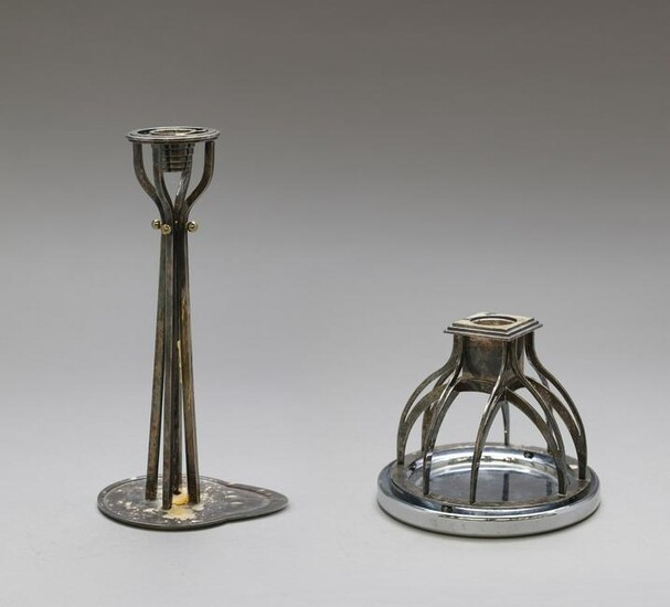 PAOLO PORTOGHESI Pair of candle holder, Alessi