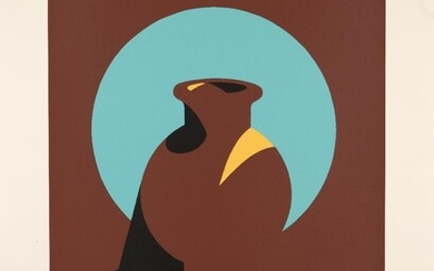 Patrick Caulfield CBE RA, British 1936-2005, Brown Pot, 1994; screenprint in colours on wove, signed in pencil and inscribed AP 8, printed and published by Advance Graphics, London, with their blindstamp, sheet 94 x 70 cm, (unframed) (ARR) Note:...