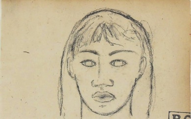 Paul Gauguin* (1848-1903) Charcoal Drawing