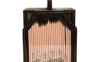 Pencils in a Woodbox