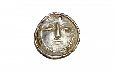 Picasso Madoura Sterling Pendant Coin