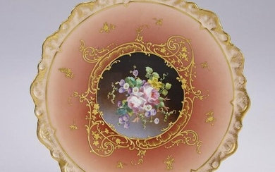Pirkenhammer porcelain cabinet plate, ca 1900