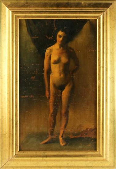 Portrait of a Nude, Oil on Masonite