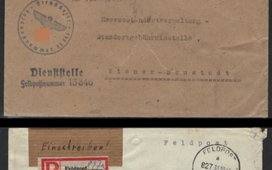 Poststück - D. Reco - Feldpost aus dem Bereich Saarpfalz