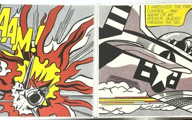 Pr ROY LICHTENSTEIN Graphic Comic Prints. "WHAAM! 1963"