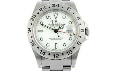 ROLEX - an Oyster Perpetual Date Explorer II bracelet watch. Circa 1995. Stainless steel case with