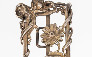 Rare Art Nouveau belt buckle, german, Pforzheim approx. 1900 ,...