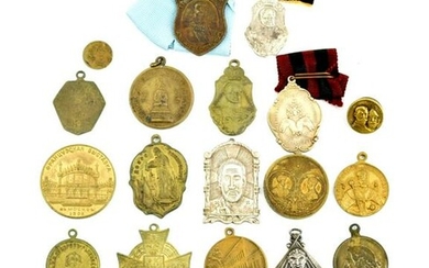 Rare Lot of 23 Russian Imperial Medals and Jettons