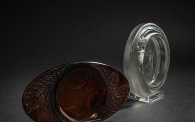 René Lalique, Two ashtrays, 1927 and 1924