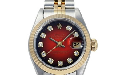 Rolex Datejust Lady 26 69173G Cherry Gradient Dial Watch Ladies