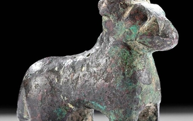 Roman Bronze Standing Ram Figurine