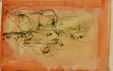 Romano Notari (1933) SANS TITRE, 1962 aquarelle et encre sur papier, 22x35 cm signature et...