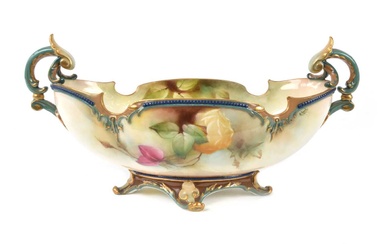 Royal Worcester Hadley Ware Centre Bowl Painted by Ambrose Hood