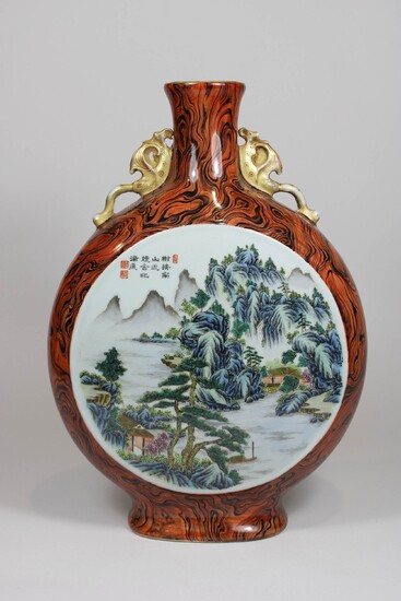 Rundvase, China, große Qing Dynastie