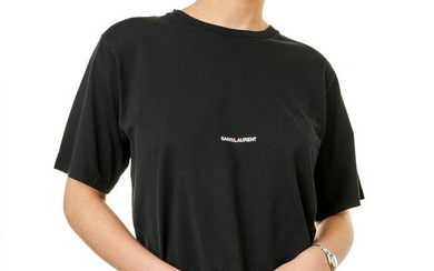 SAINT LAURENT BLACK T SHIRT Condition grade A-. Size M. 90cm chest, 60cm length. Black t-shirt...