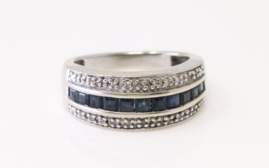 Sapphire & Diamond Ring 10Kt.