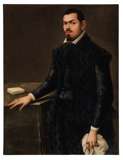 School of Bergamo, 16th Century, Portrait of a gentleman, traditionally identified as Alvise Priuli (1553-after 1605), three-quarter-length