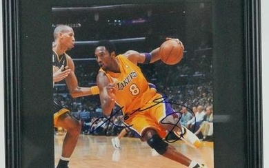 Signed Kobe Bryant Lakers NBA Licensed Portrait