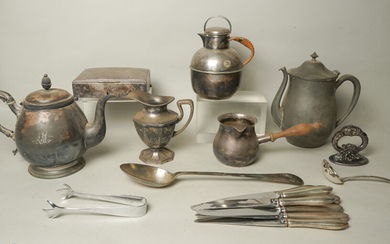 Silverplate and Pewter Table Items